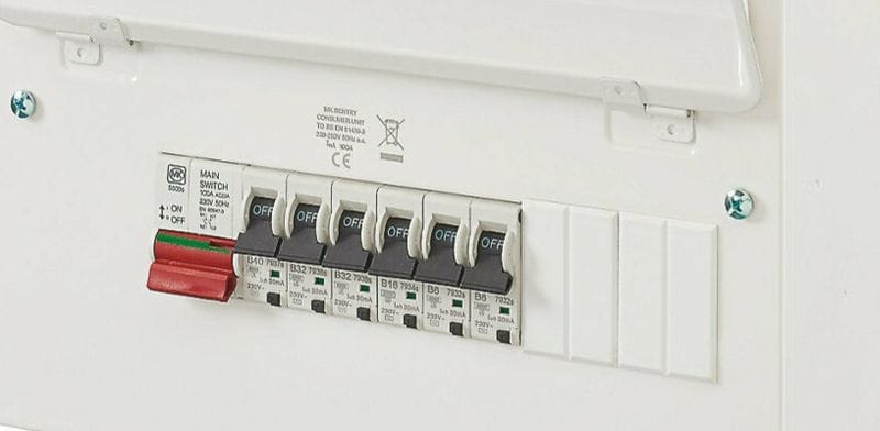 Individual RCBO consumer unit