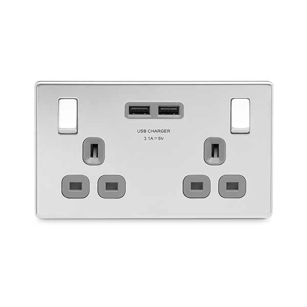USB screwless socket